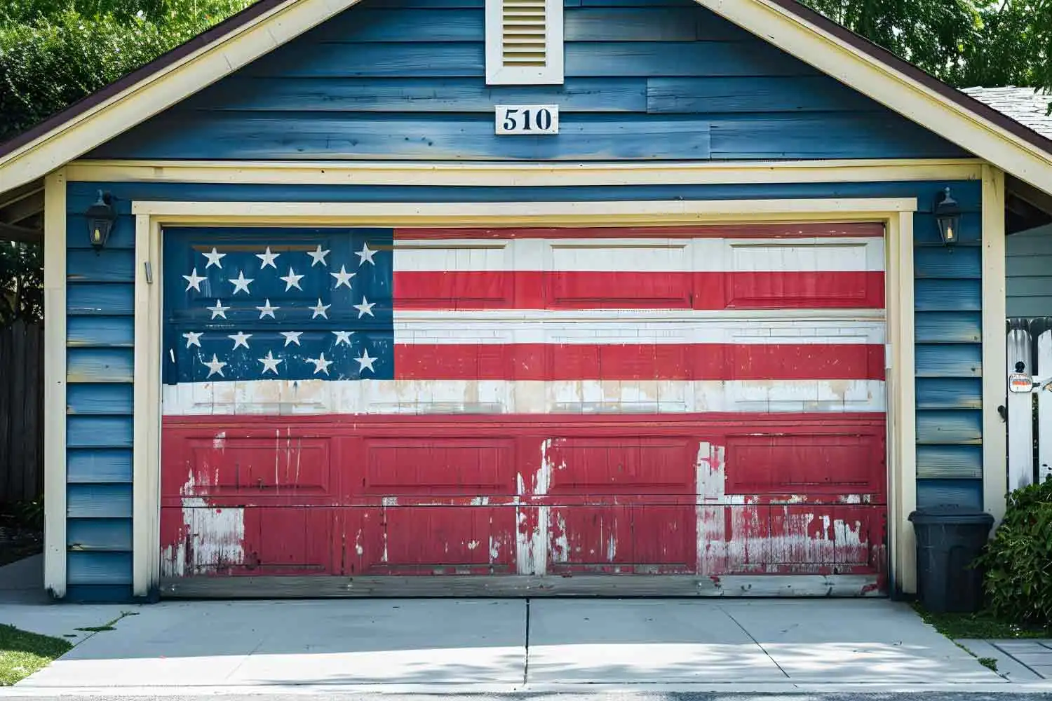 Old garage Door needs repair